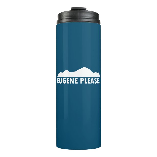 Eugene Oregon Bitte Thermosbecher (Vorderseite)