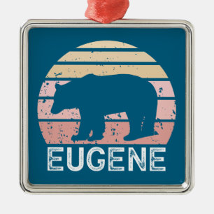 Eugene Oregon Retro Bär Ornament Aus Metall