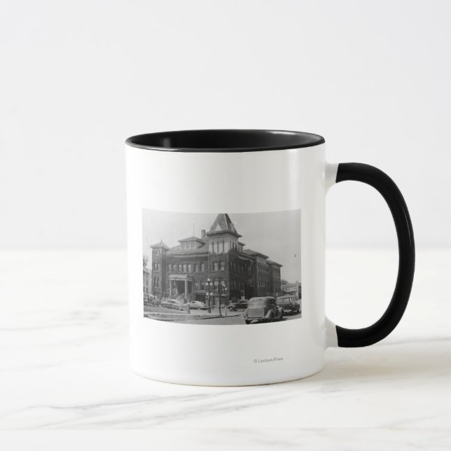 Eugene, Oregon Scene mit City Hall Foto Tasse (Rechts)