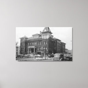 Eugene, Oregon-Szene mit Rathaus-Fotografie Leinwanddruck