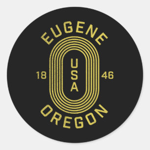 Eugene Oregon USA Runder Aufkleber