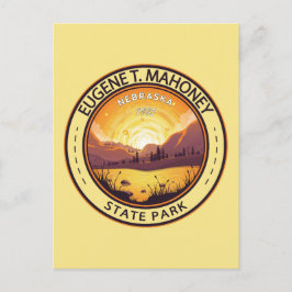 Eugene T. Mahoney Staat Park Nebraska Abzeichen Postkarte
