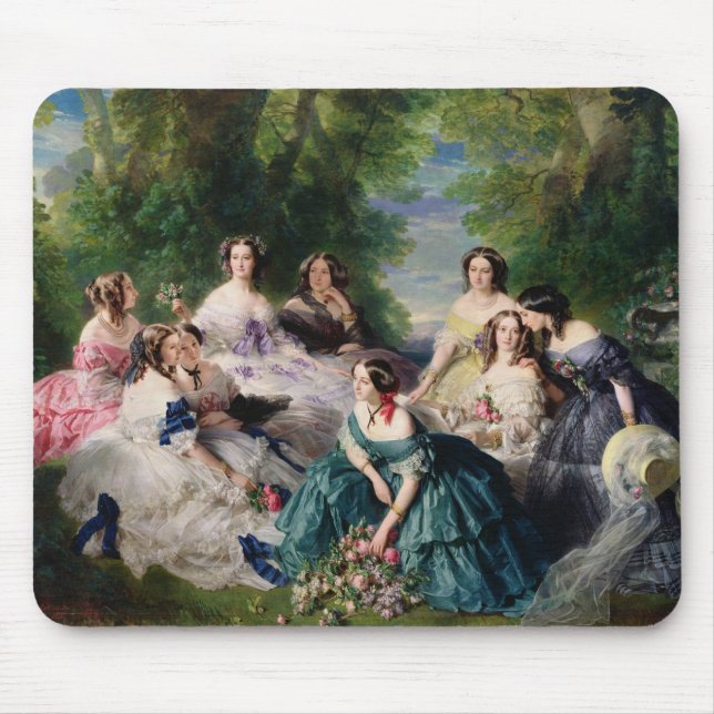Eugenie umgab durch sie Dame-in-Wartete Mousepad (Vorne)