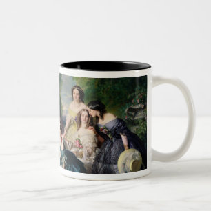 Eugenie umgab durch sie Dame-in-Wartete Zweifarbige Tasse