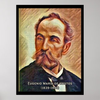 Eugenio María de Hostos Porträt Poster