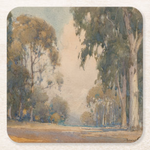 Eukalyptus (1922) – Zartes botanisches Aquarell Rechteckiger Pappuntersetzer