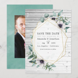Eukalyptus-Anemone-Hochzeit Save The Date
