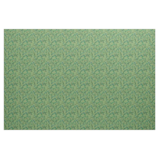 Eukalyptus auf Grün Stoff (Yard (91,4 cm))