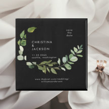 Eukalyptus B/W Hochzeitsplatz Save the Date