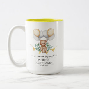 Eukalyptus-Baby-Shower-Bär wartet kaum Bär & Ballo Zweifarbige Tasse