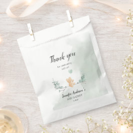 Eukalyptus Bear Baby Shower Geschenktütchen