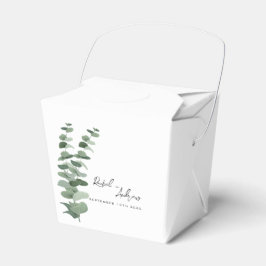 Eukalyptus Black and White Wedding Geschenkschachtel