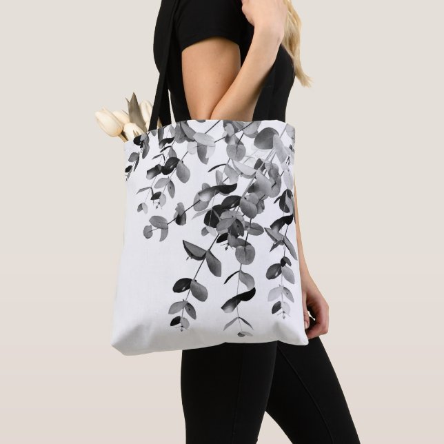 Eukalyptus Black & White Delight #1 #foliage #art  Tasche (Von Nahem)