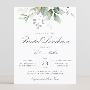 Eukalyptus-Blätter Bridal Luncheon