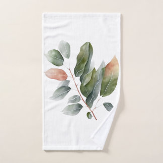 Eukalyptus-Blätter für Wasserfarben Handtuch