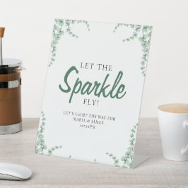 Eukalyptus-Blätter Hochzeiten Sockelschild