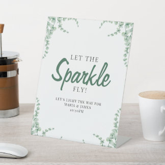 Eukalyptus-Blätter Hochzeiten Sockelschild