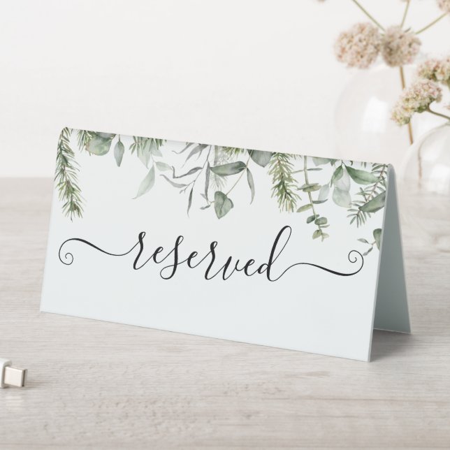 Eukalyptus-Blätter Hochzeiten Tischaufsteller (In Situ (Tisch))