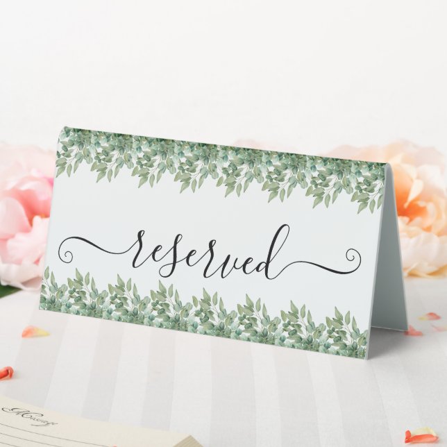 Eukalyptus-Blätter Hochzeiten Tischaufsteller (In Situ (Hochzeit))