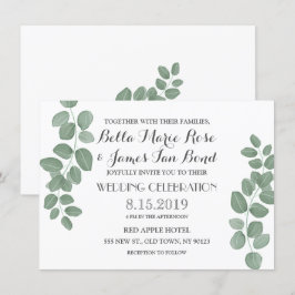 Eukalyptus-Blätter Hochzeitseinladungen Einladung