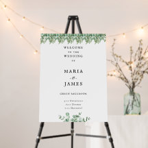 Eukalyptus-Blätter Hochzeitsplakat