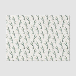 Eukalyptus-Blätter mit geometrischem Muster Seidenpapier