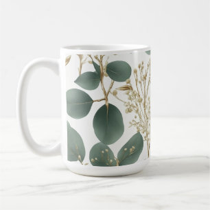 Eukalyptus-Blätter Muster Kaffeetasse
