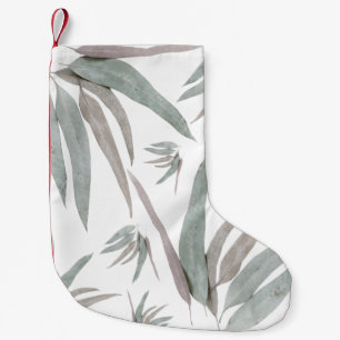 Eukalyptus-Blätter Muster Kleiner Weihnachtsstrumpf