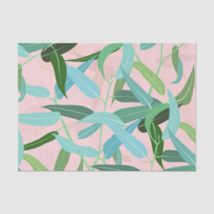 Eukalyptus-Blätter Rosa Design Seidenpapier