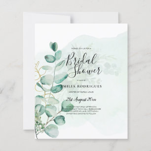 Eukalyptus Blätter Wedding Greenery QR CODE Modern