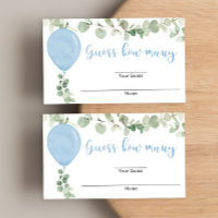 Eukalyptus Blue Ballon Babydusche