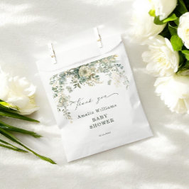 Eukalyptus Blume Watercolor Gold Baby Dusche Geschenktütchen