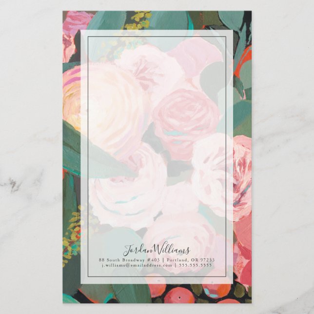 Eukalyptus-Blumenstrauß Briefpapier (Vorderseite)