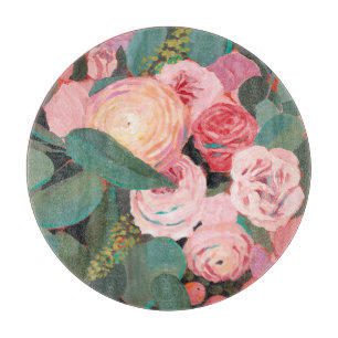 Eukalyptus-Blumenstrauß Schneidebrett