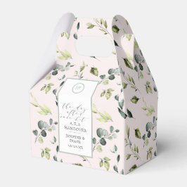 Eukalyptus Blush Pink Hangover Kit Wedding Party Geschenkschachtel