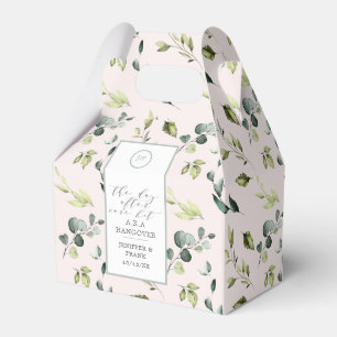 Eukalyptus Blush Pink Hangover Kit Wedding Party Geschenkschachtel