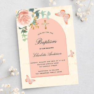 Eukalyptus blush Rose Blumenschmetterlinge Einladung