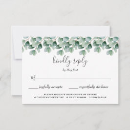 Eukalyptus Botanical Greenerenerity Wedding RSVP