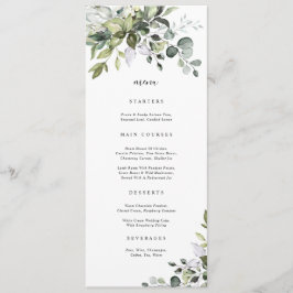 Eukalyptus Botanical Kräuterkarte Menükarte