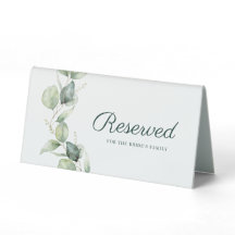 Eukalyptus Botanical Wedding Bride Family vorbehal