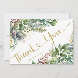 Eukalyptus Botanical Wedding Dankeschön Karten