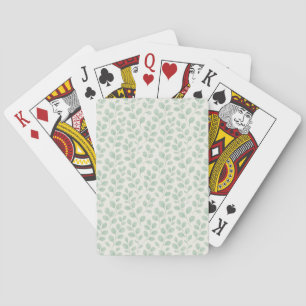 Eukalyptus-Botanikmuster Spielkarten