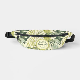 Eukalyptus botanische Blätter Muster Bauchtasche