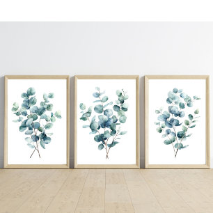 Eukalyptus Botanische Wasserfarbe Bilderwand Sets