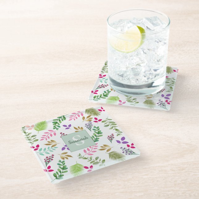 Eukalyptus botanischer Untersetzer (Schrägansicht)