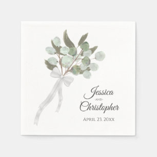 Eukalyptus Bouquet Chic Wedding Serviette