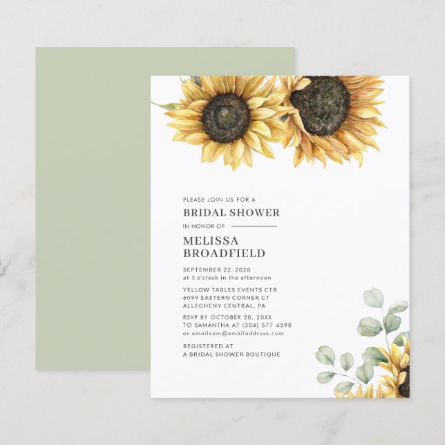 Eukalyptus-Brautparty (Vorne/Hinten)