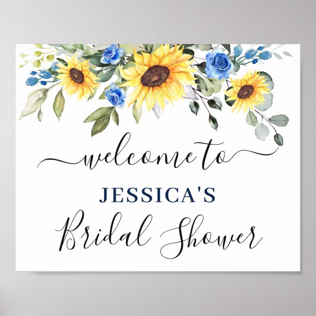 Eukalyptus-BRAUTPARTY-Begrüßungszeichen Poster (Vorne)