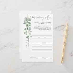 Eukalyptus-Brautparty, dessen Speicher Briefpapier