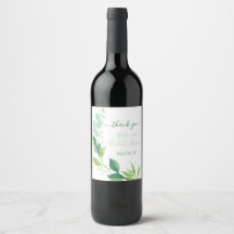 Eukalyptus-Brautparty-Favoriten für Wasserfarben